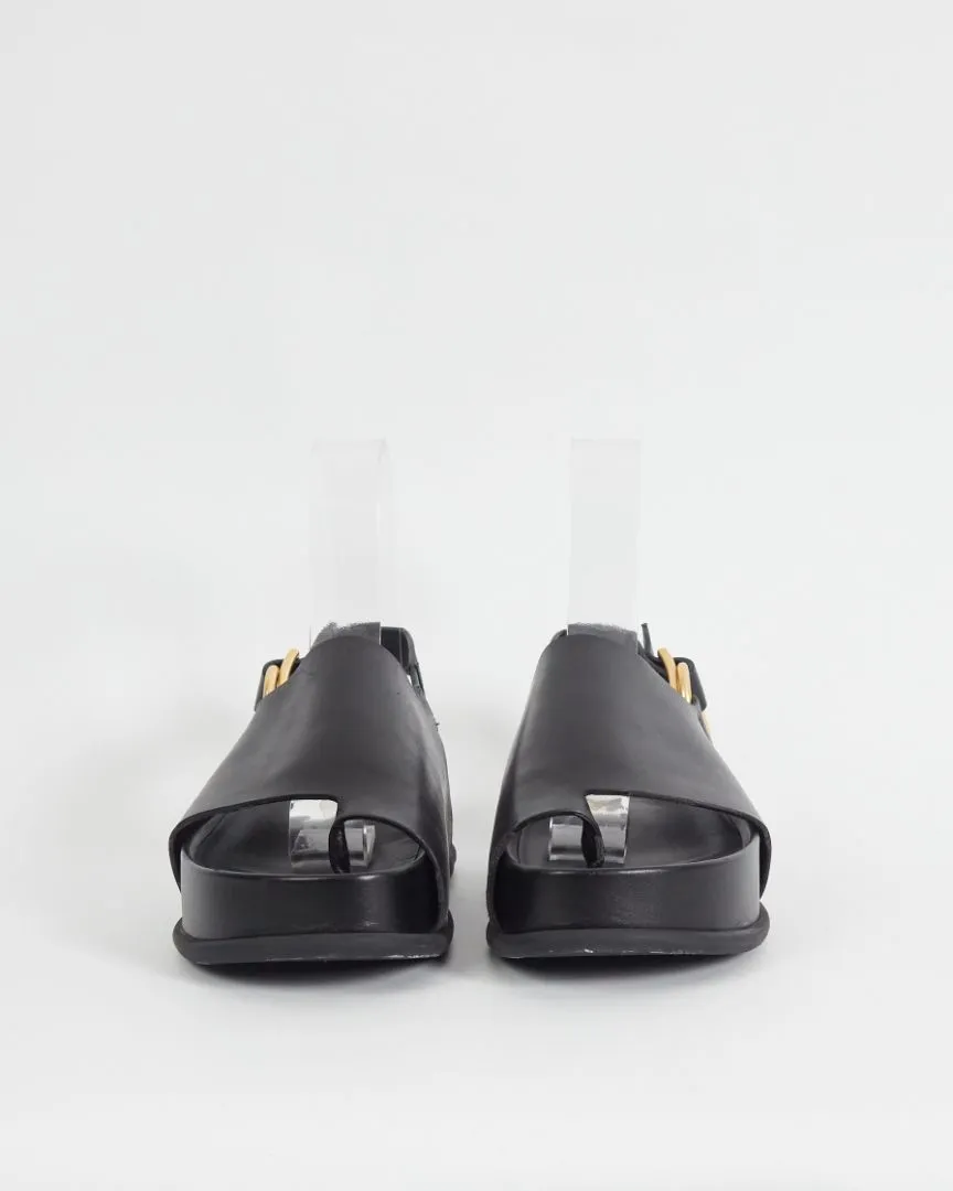 3.1 Phillip Lim 'freida' flatform slingback sandals, black, 40