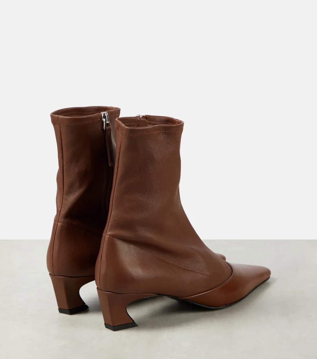 Acne Studios leather ankle boots, brown