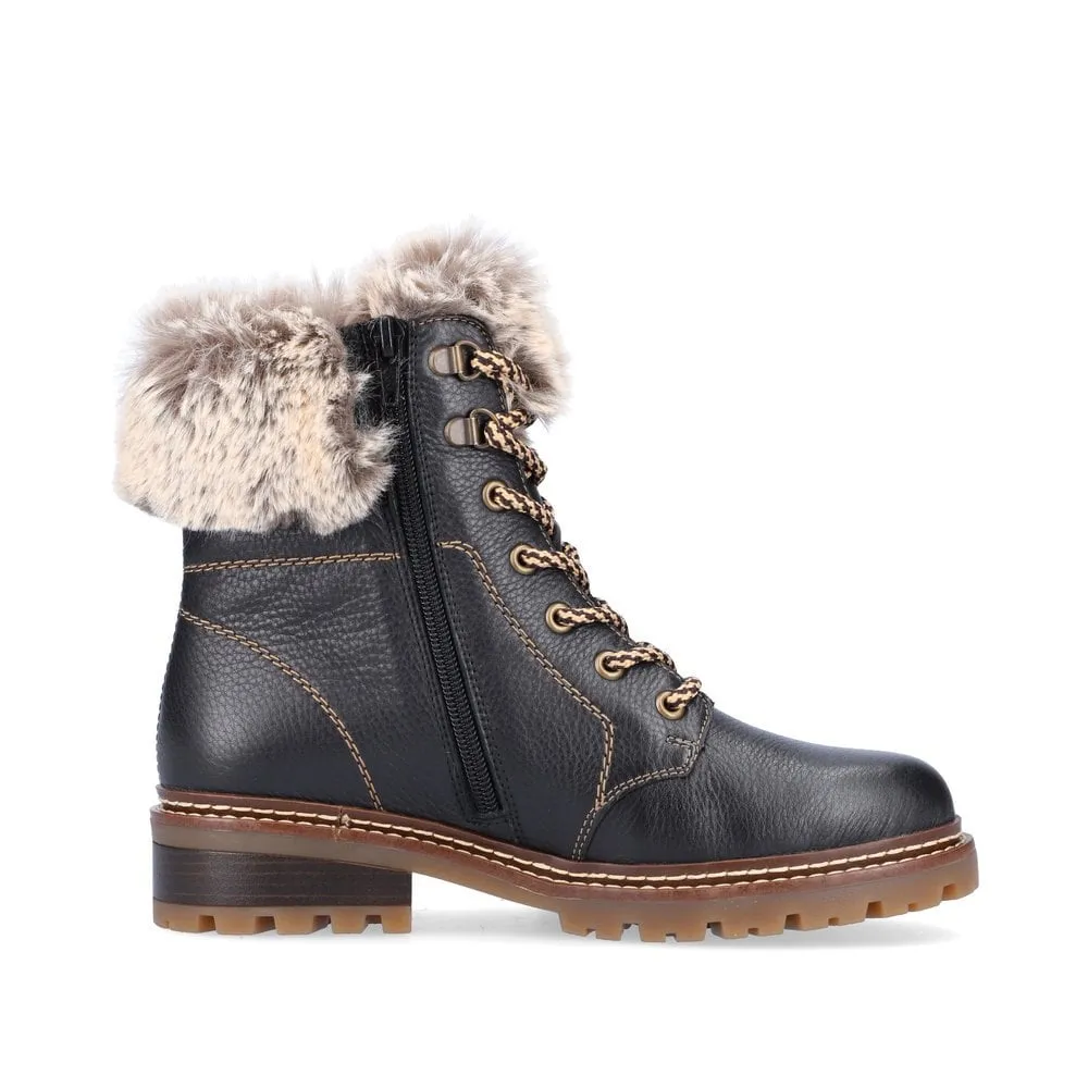 Alpine Black Ankle Boots