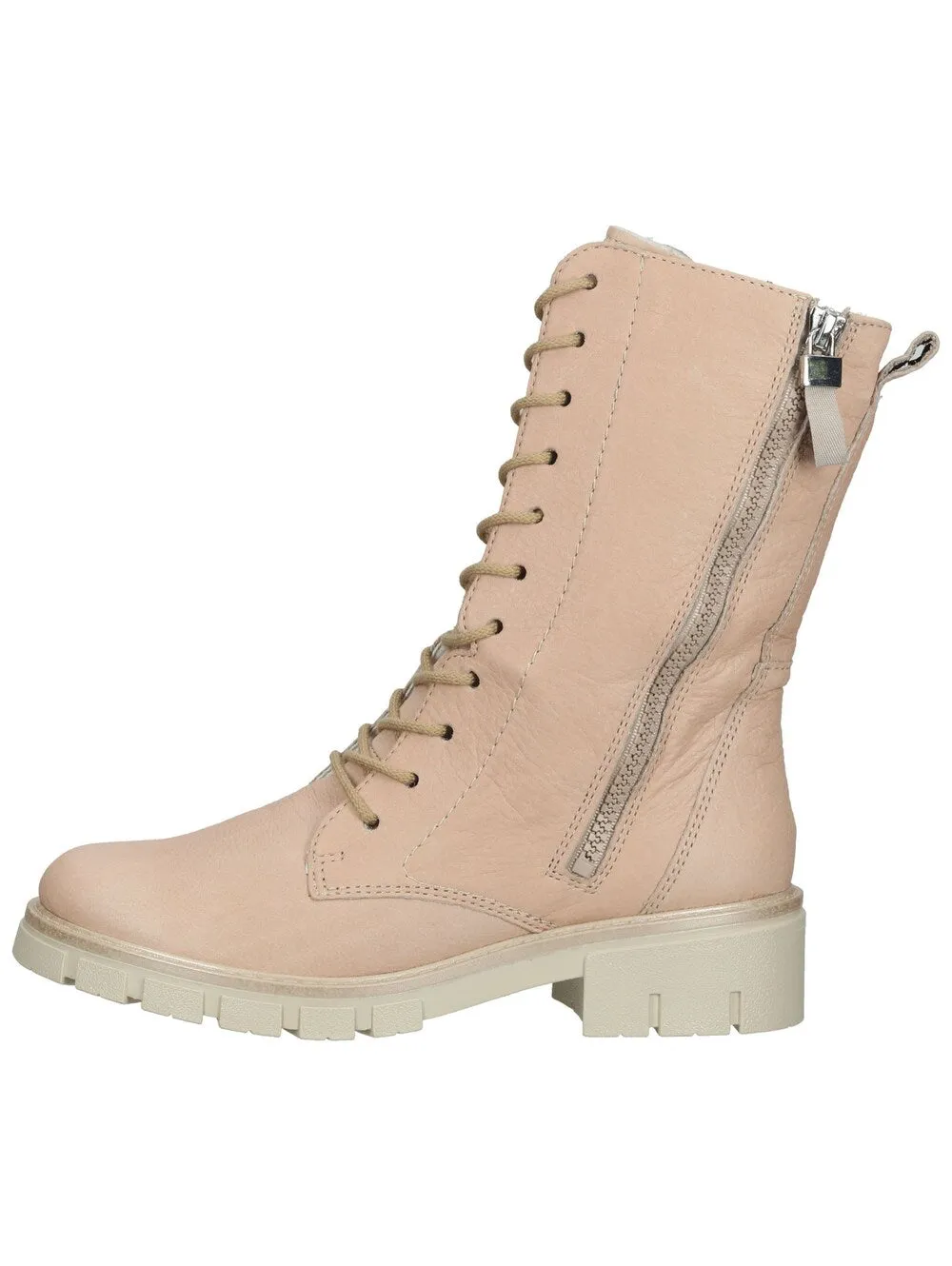 Ara lace-up boots, nude