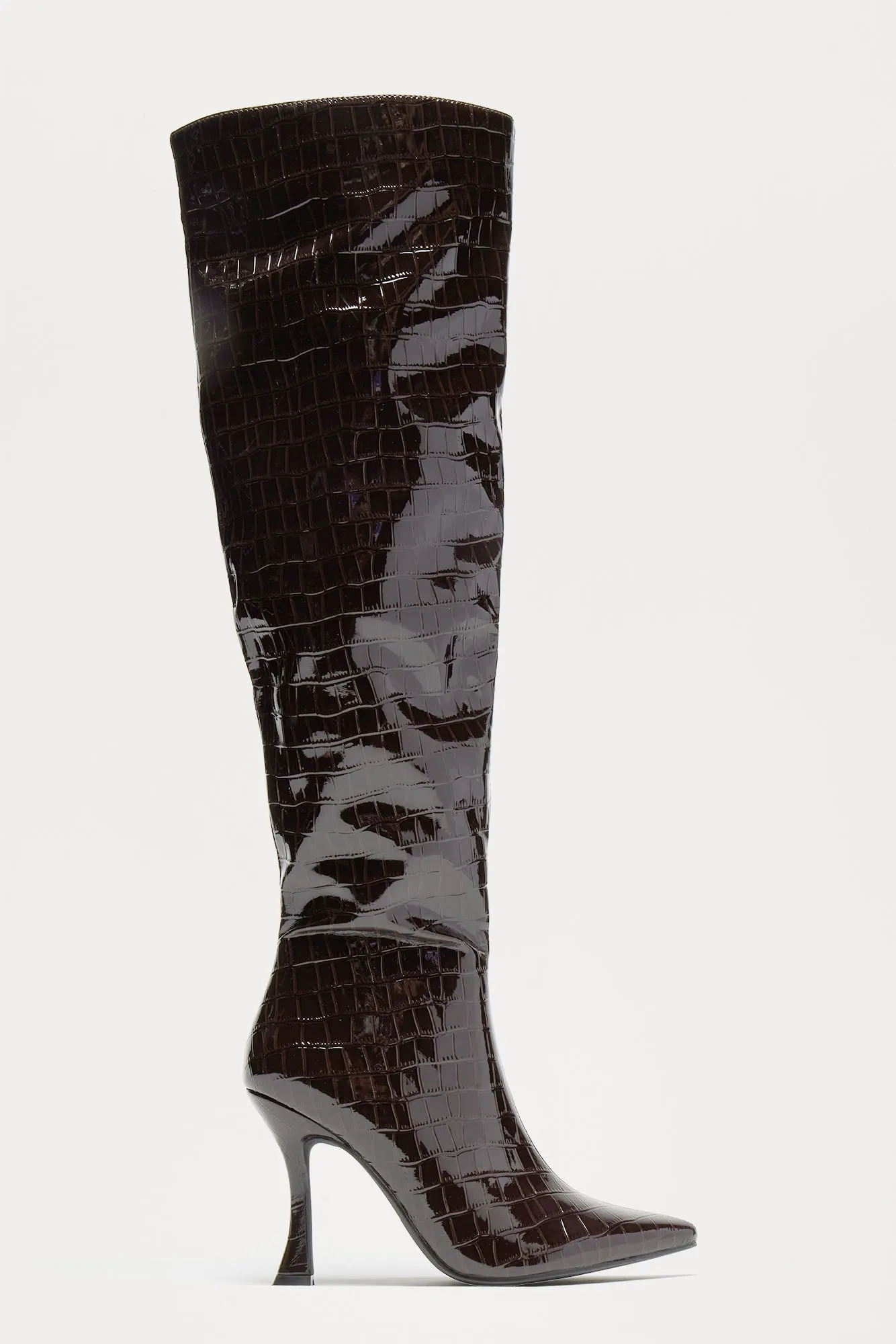Bardot Knee High Boots - Brown