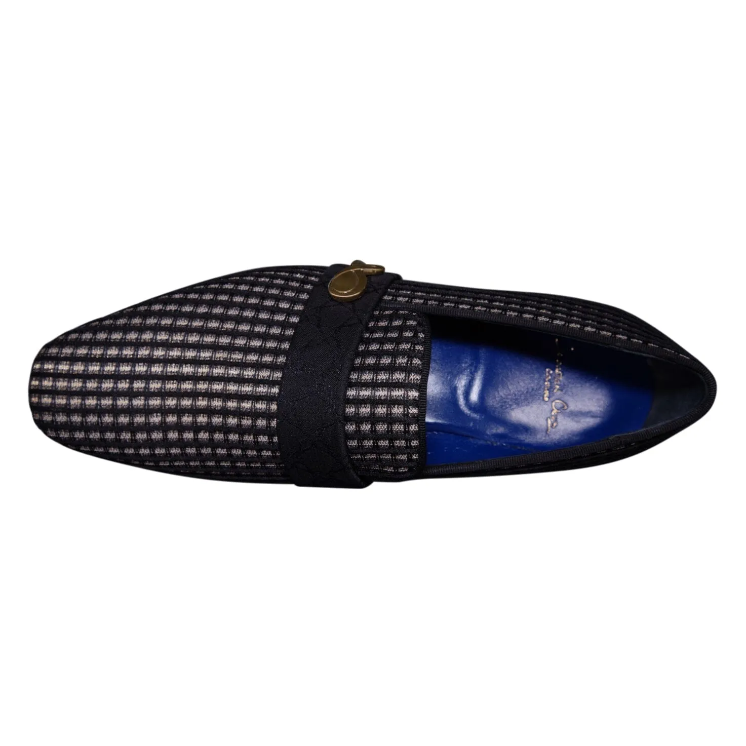 Black Oro Waffle Gold Loafer