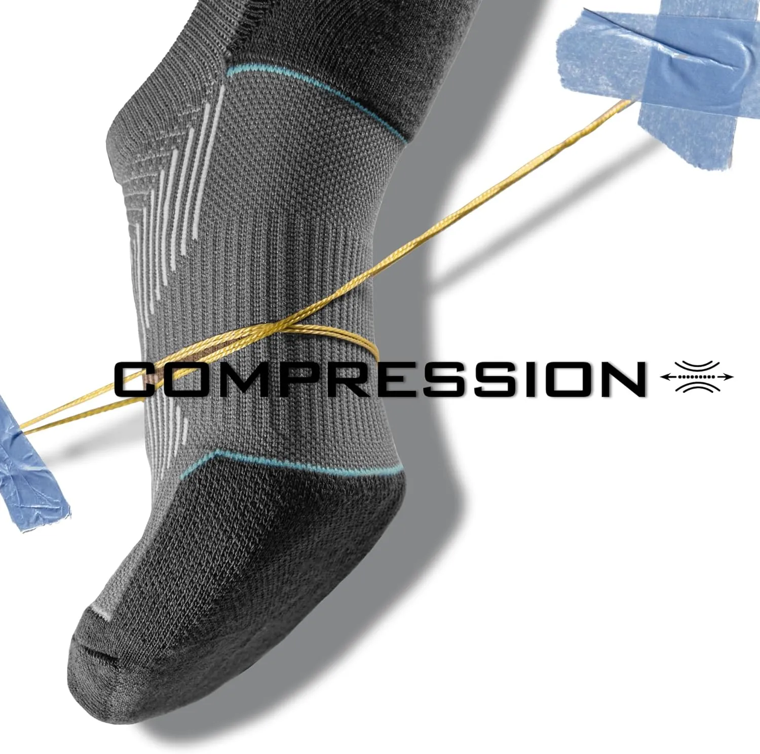 BRISIRA Coolmax Bamboo Viscose Compression No Show Socks Moisture Wicking Cushion Short Low Cut Ankle Athletic Sock for Golf