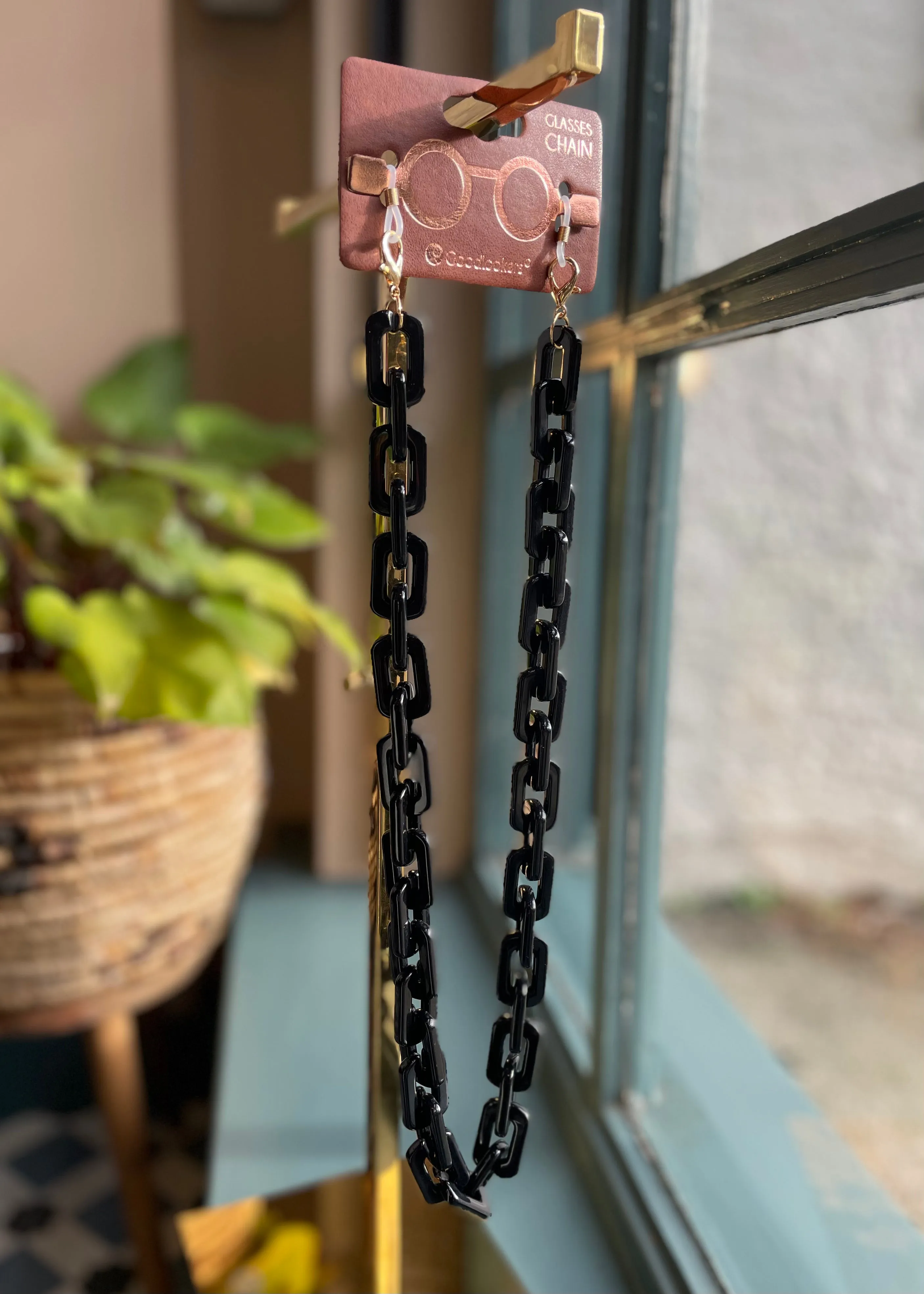 Chunky Glasses Chain - Black