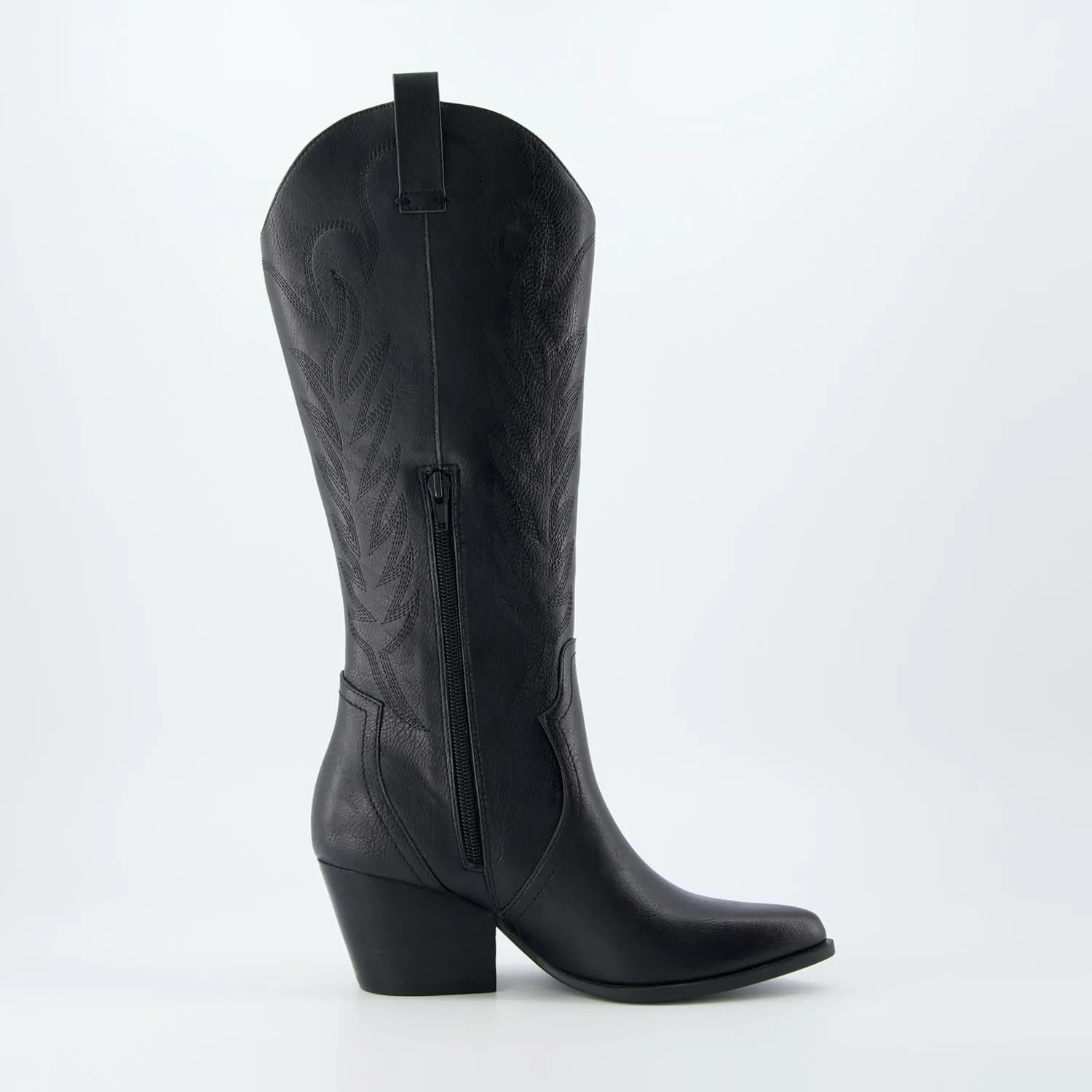 CUSHIONAIRE Women's Caress tall western boot  Memory Foam, Wide Widths Available