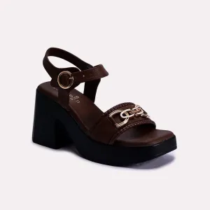 Elsie Brown Heel Sandals 0421099