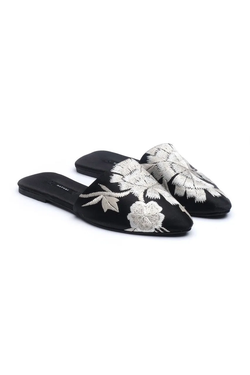 Embroidered Mules