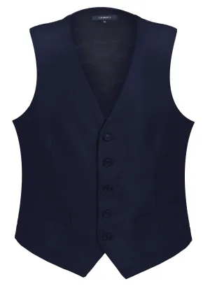 Gioberti Men's Navy Formal Suit Vest