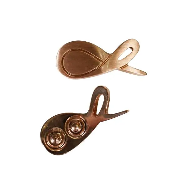 Grafite With Rose Gold Hardware Leather Loafers