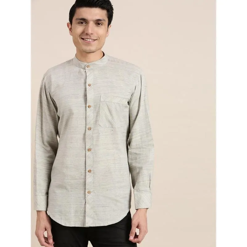 Grey Khadi Men Shirt