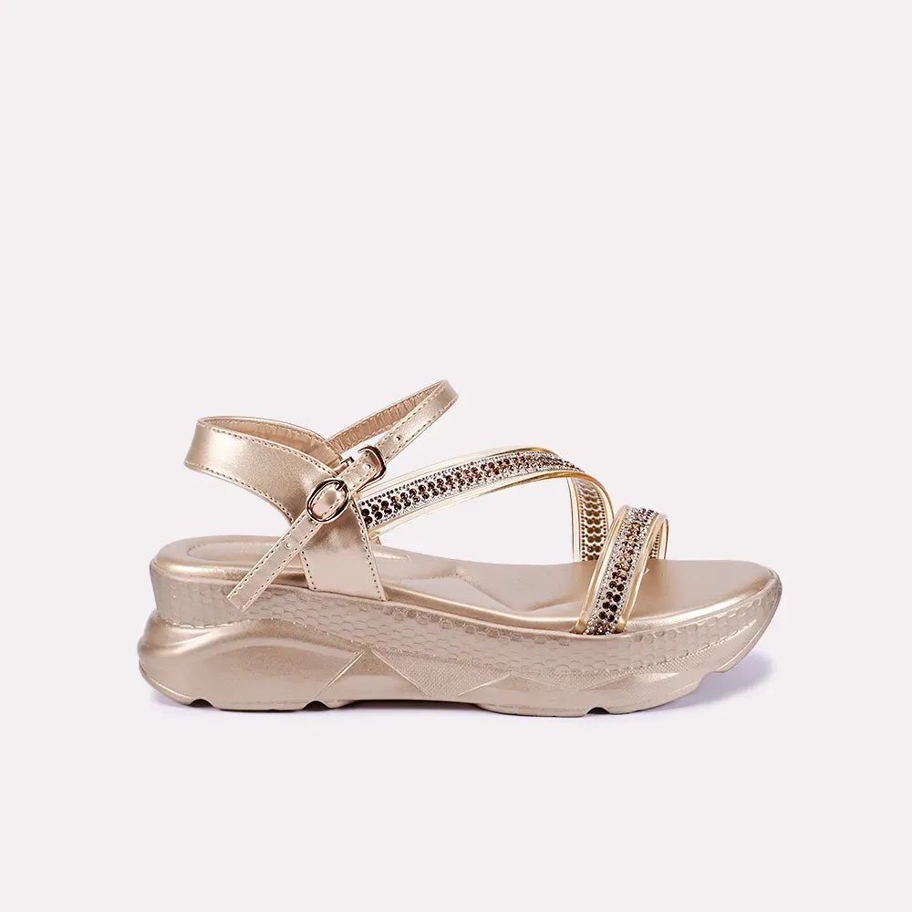 Jocelyn Gold Chunky Soft Sandals 0421058