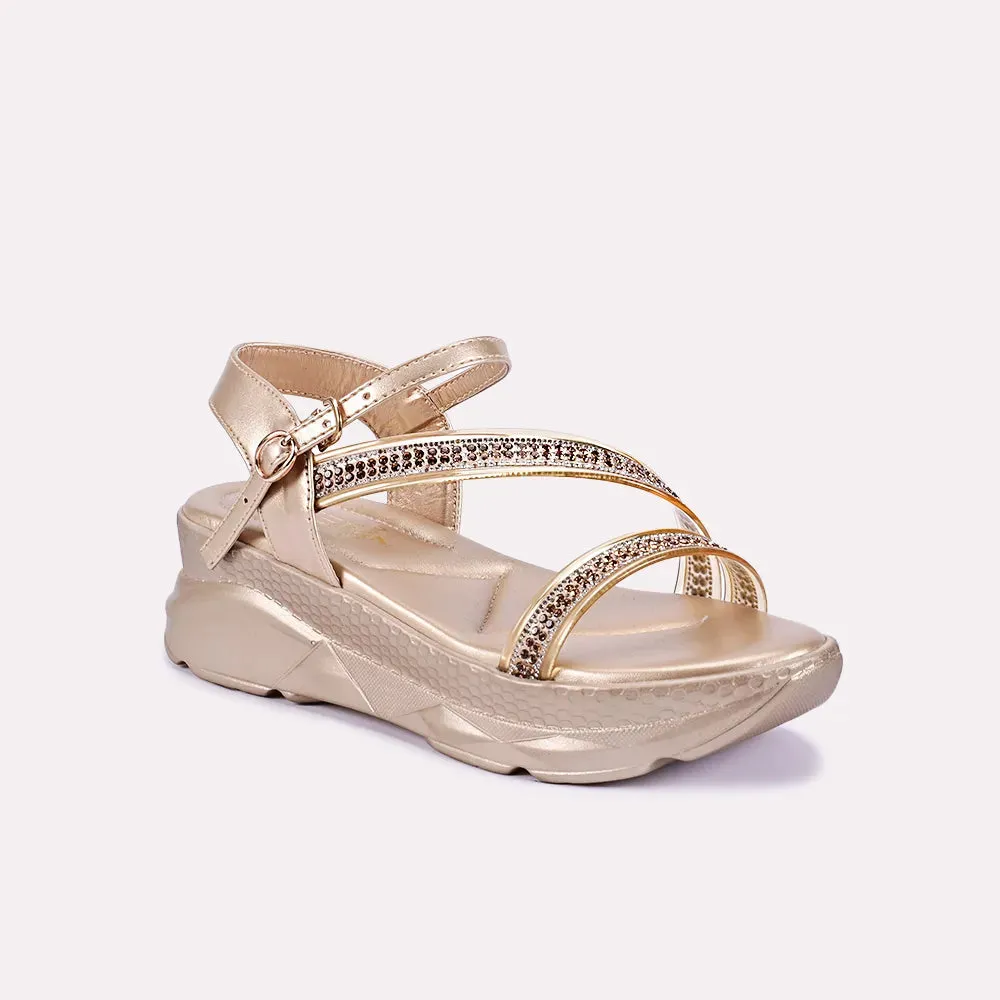 Jocelyn Gold Chunky Soft Sandals 0421058