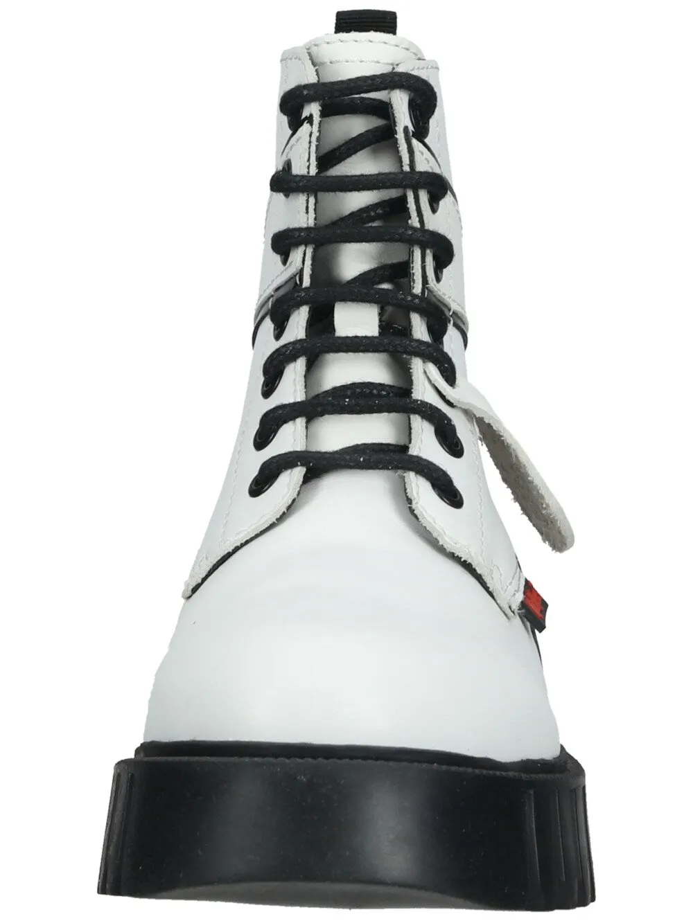 Kickers lace-up ankle boots, white