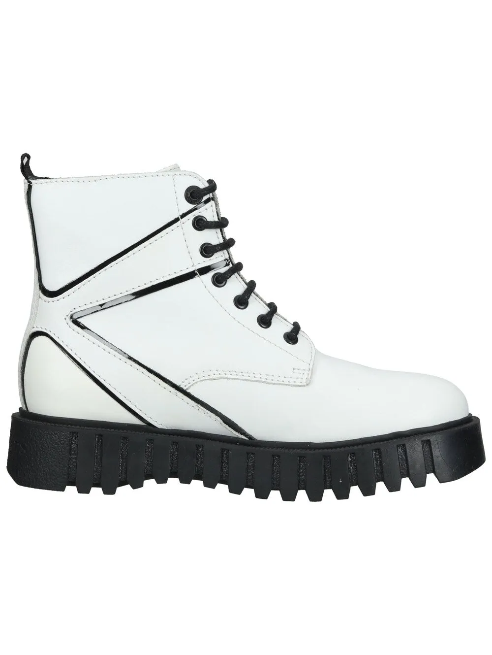 Kickers lace-up ankle boots, white