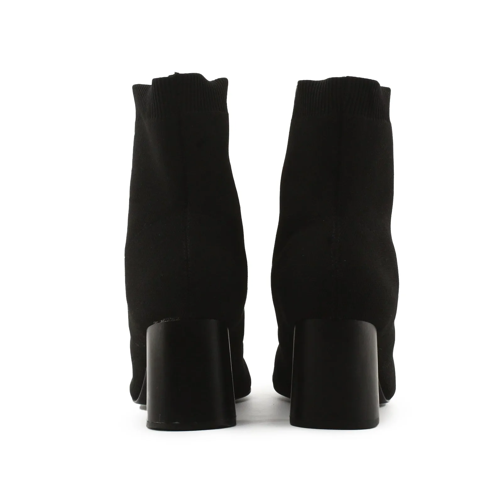 Lefties Block Heels Sock Boots | Textile