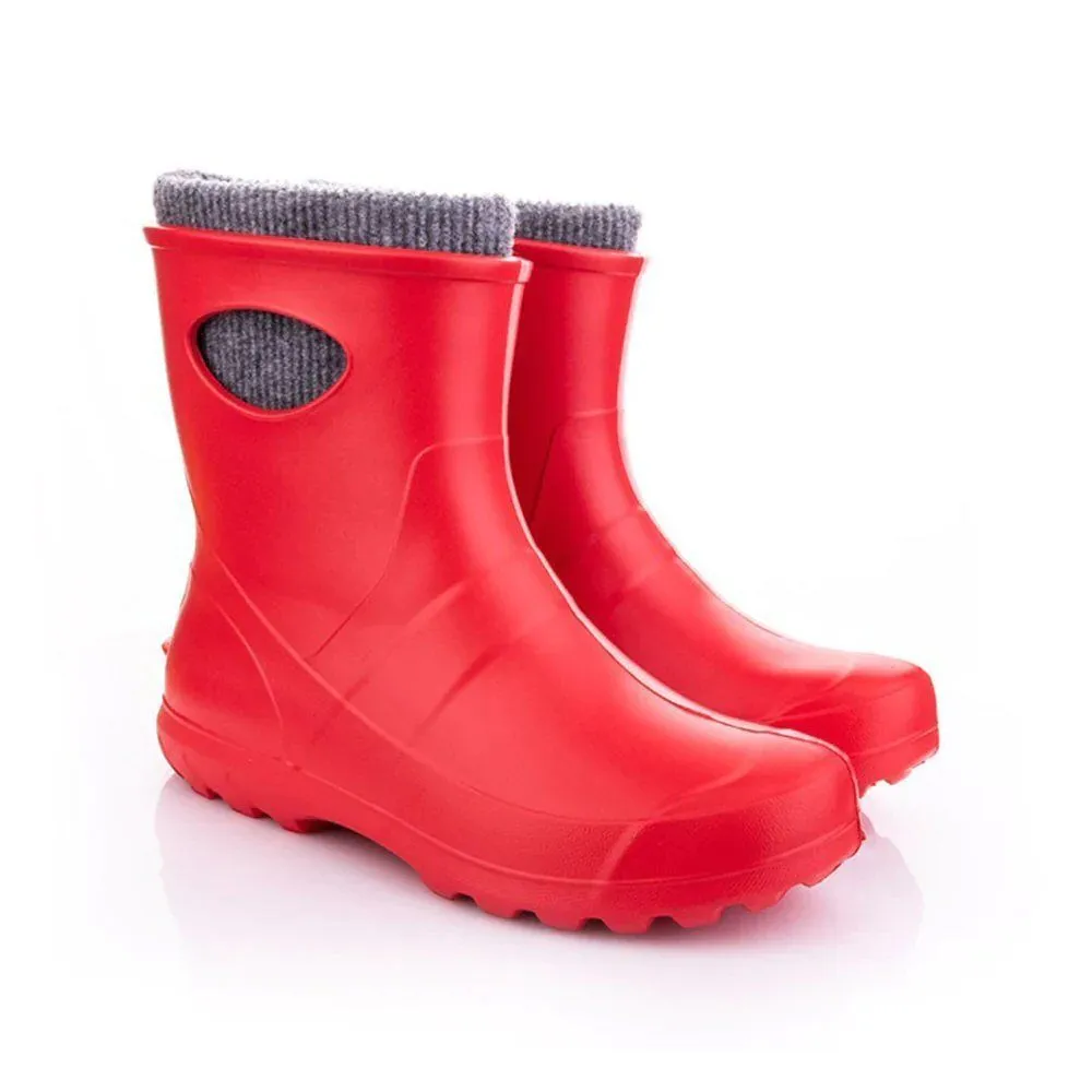 Leon Boots Ultralight Red Ladies Ankle Boots - Size 7
