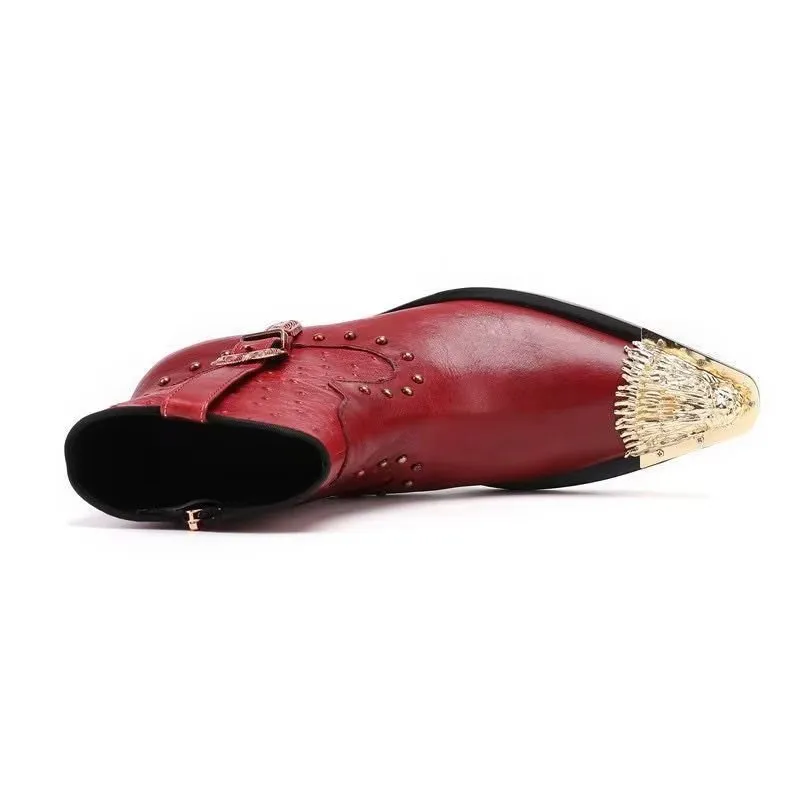 Luxe Exotic Leather Ankle Boots