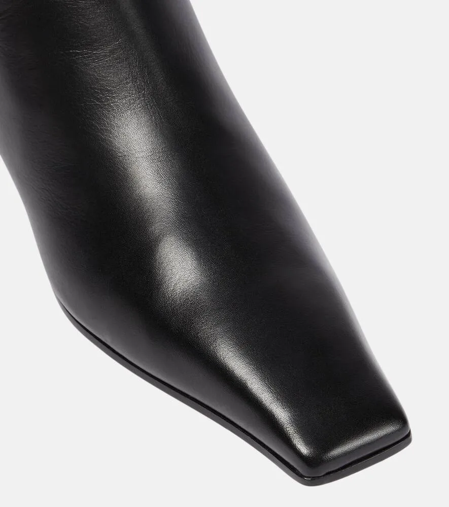 Marfa Khaite leather ankle boots, black
