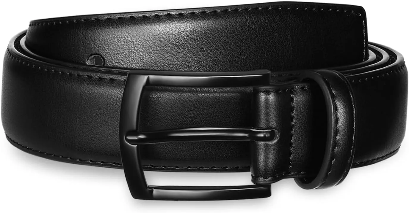 Men's Belt Genuine Leather Belt for Men Dress Casual Golf Jeans Pants 1 3/8"