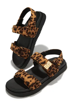 Mykonos Sands Chunky Sandals - Leopard