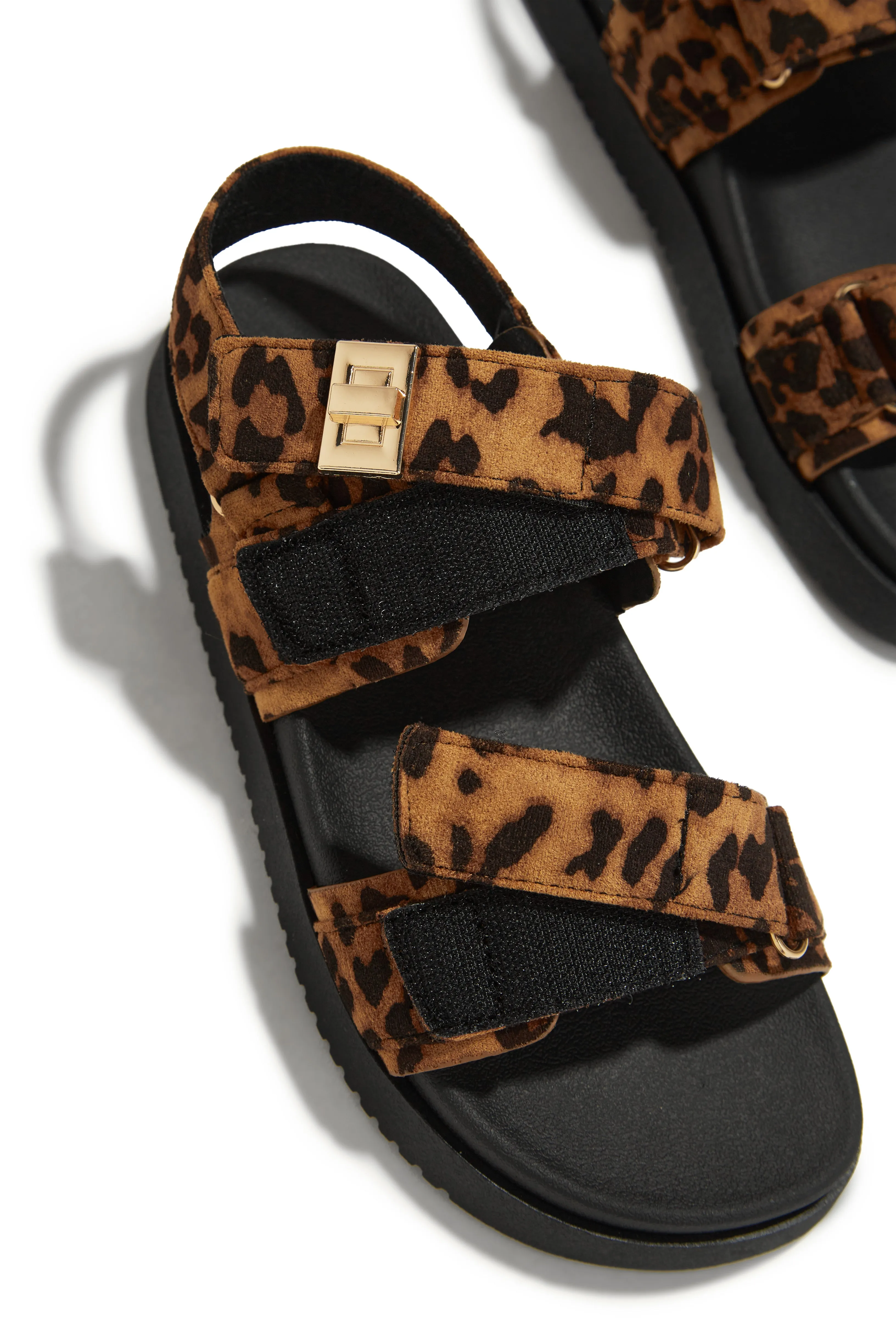 Mykonos Sands Chunky Sandals - Leopard