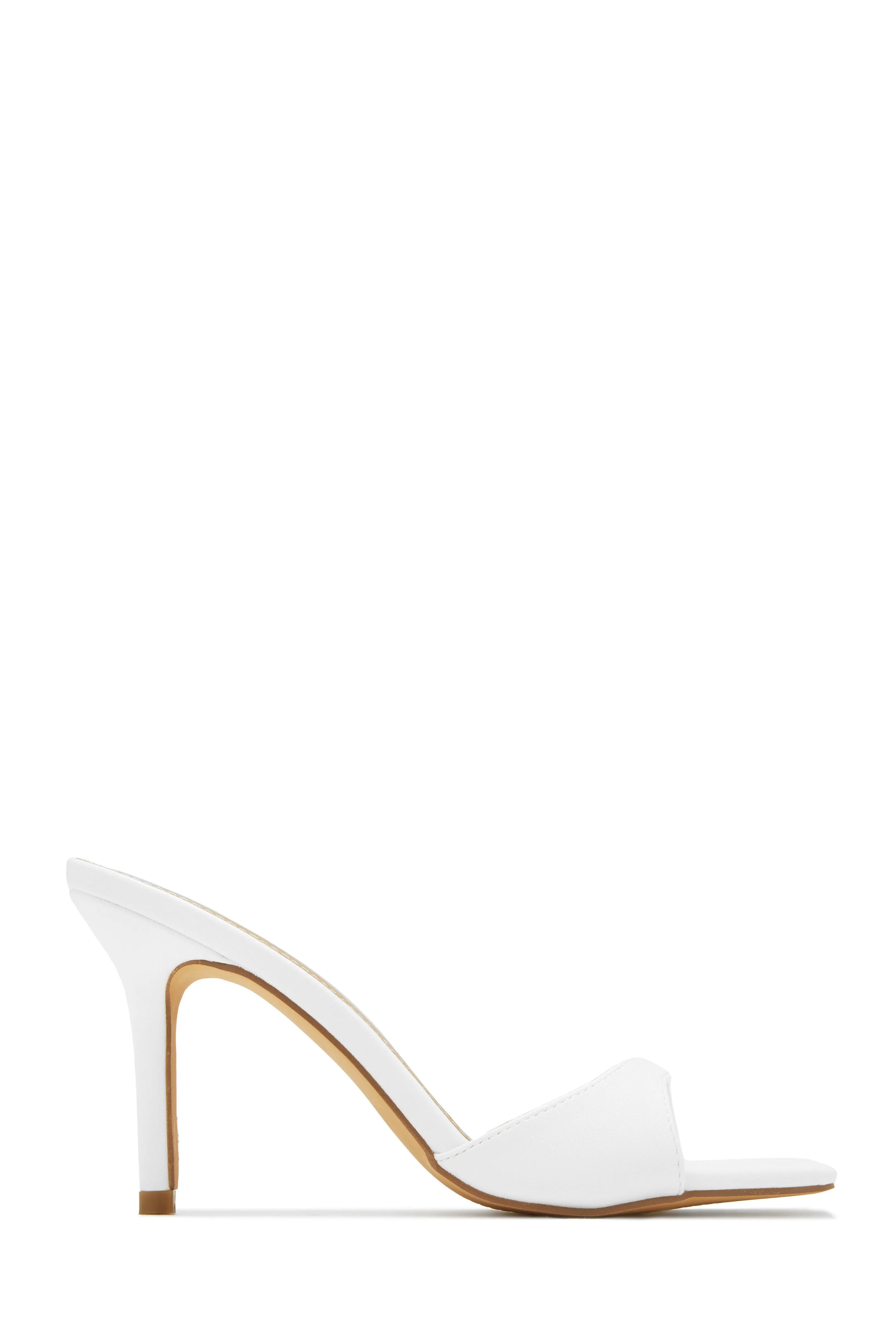 Nellie Mid Heel Mules - Silver