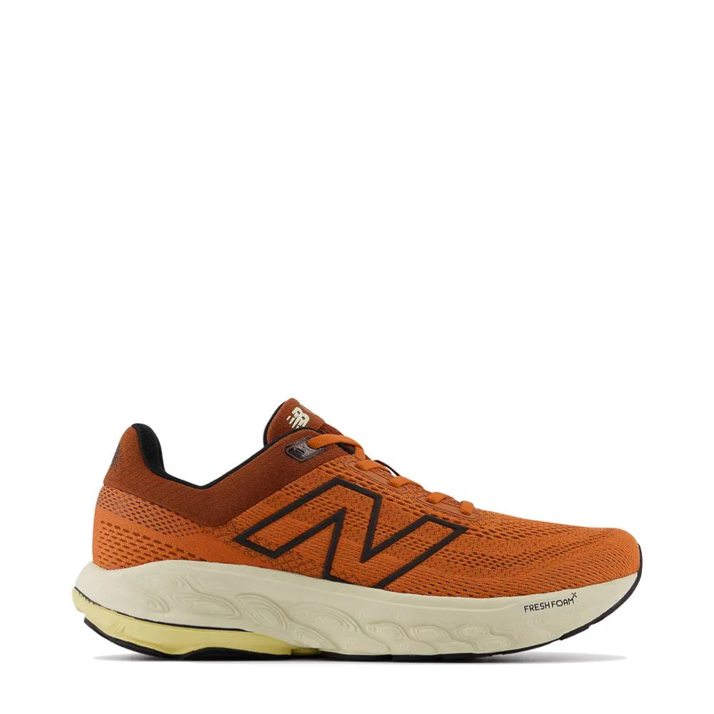 New Balance Men's Fresh Foam X 860v14 Sneaker in Infield Clay with Relic Brown and Black