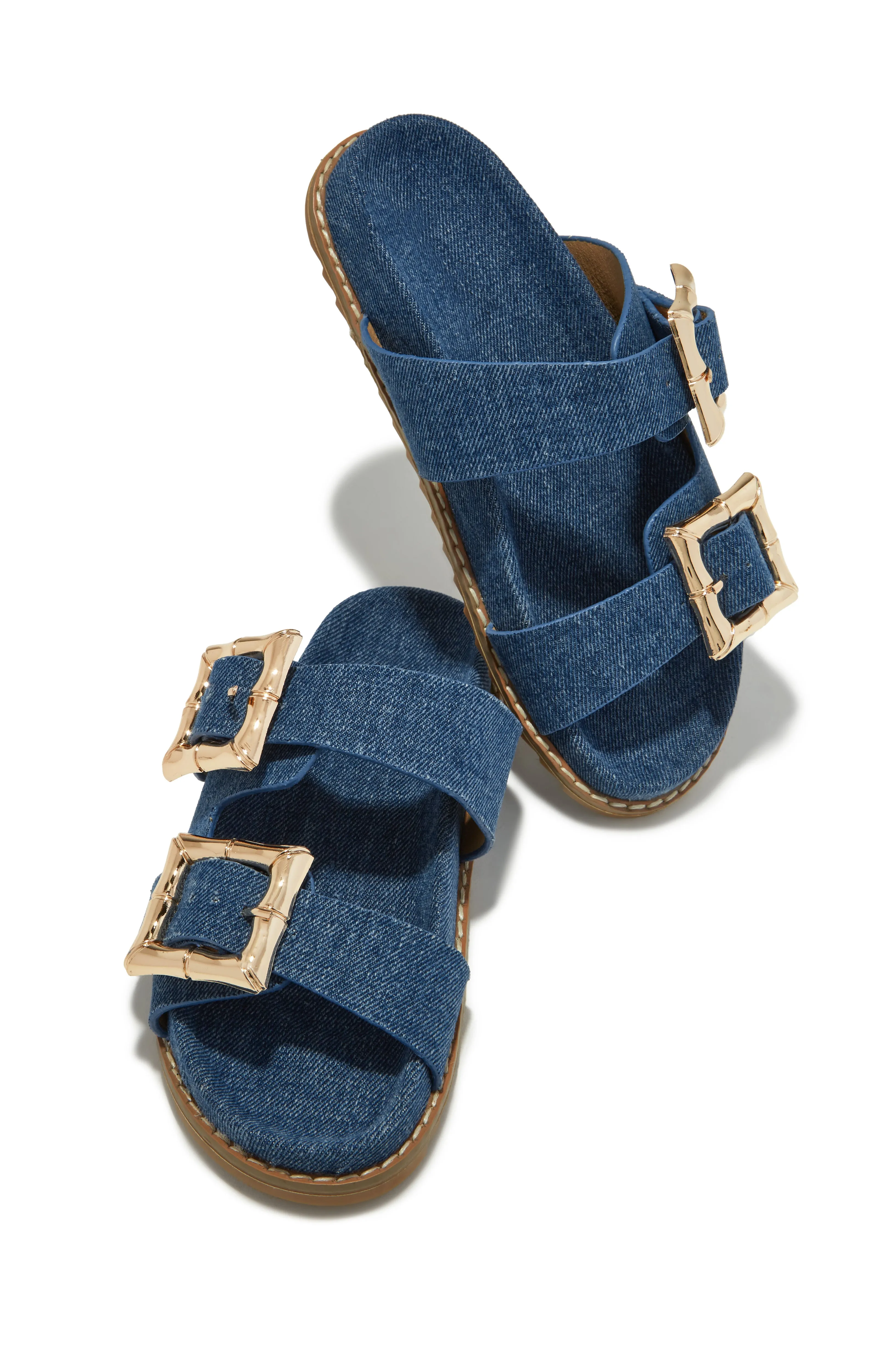 Neylana Chunky Slip On Sandals - Cork
