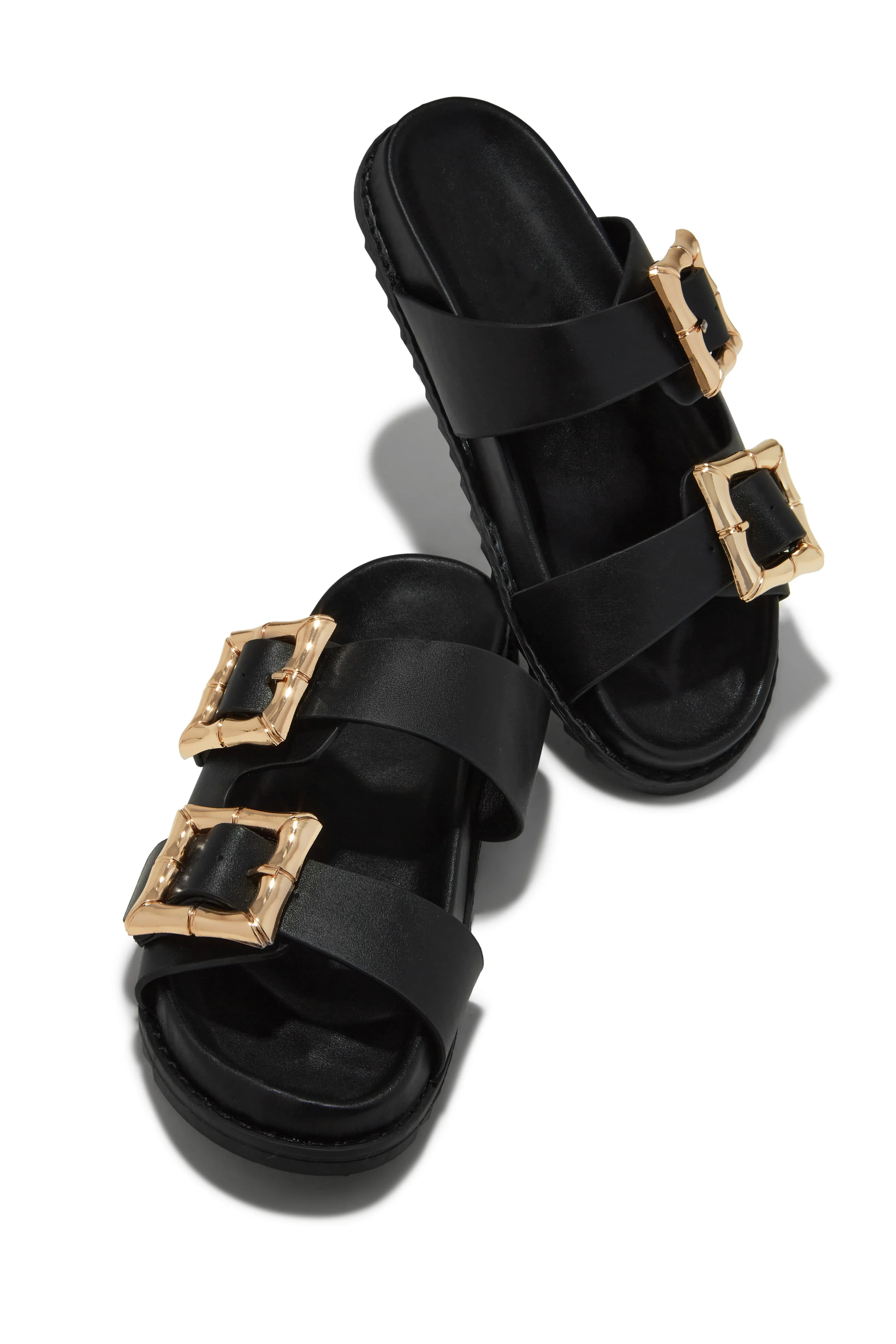 Neylana Chunky Slip On Sandals - Cork