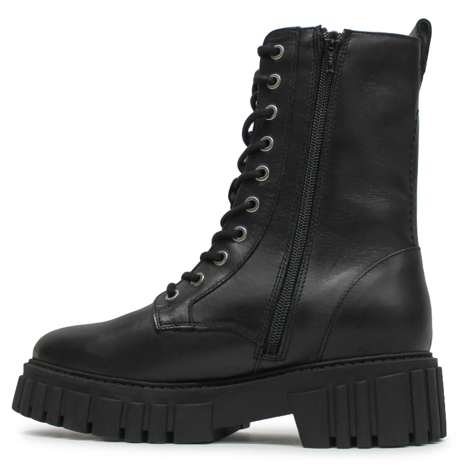 Page Lace Leather Women's Ankle Boots