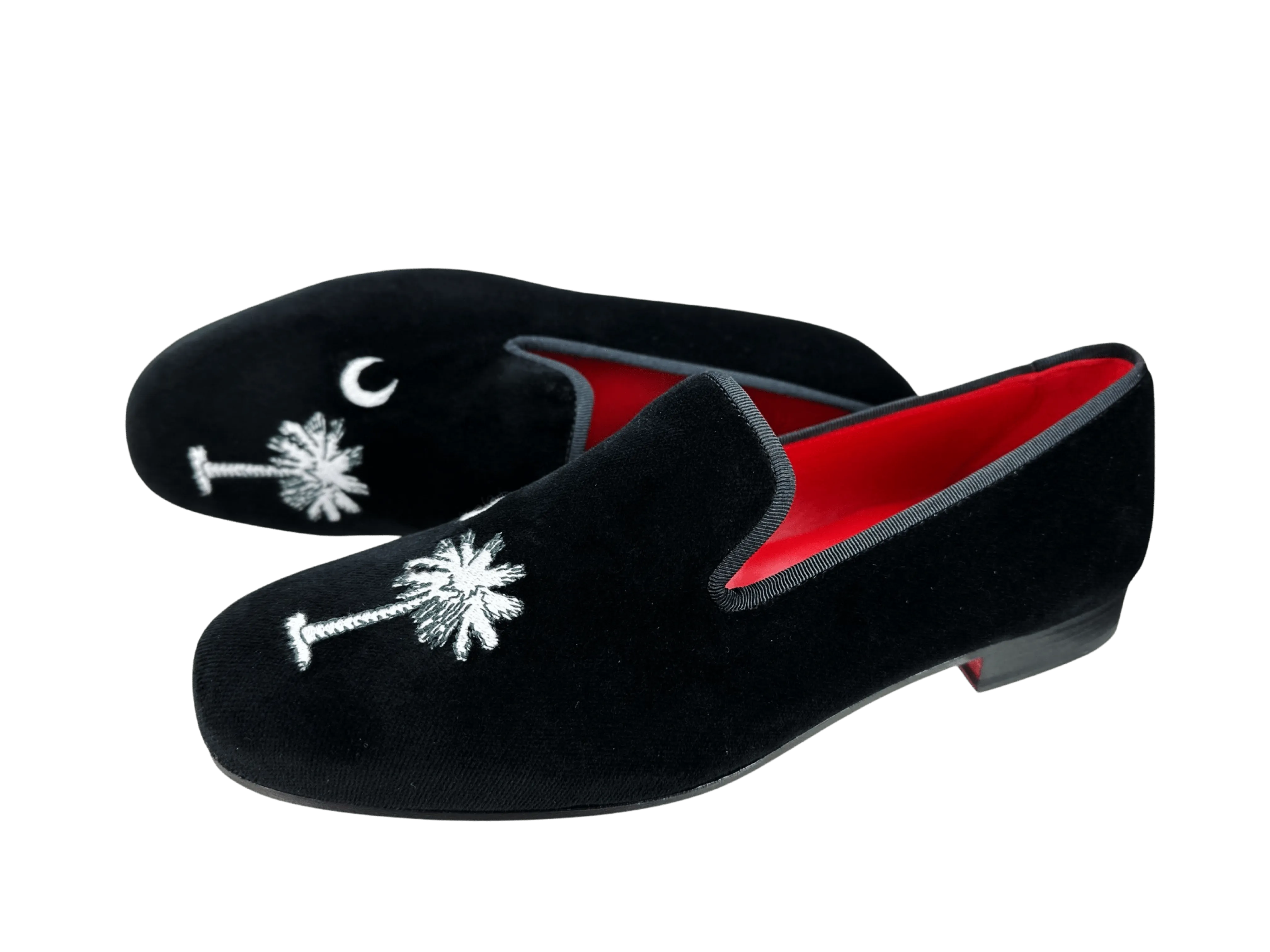 Palmetto Tree Velvet Pump