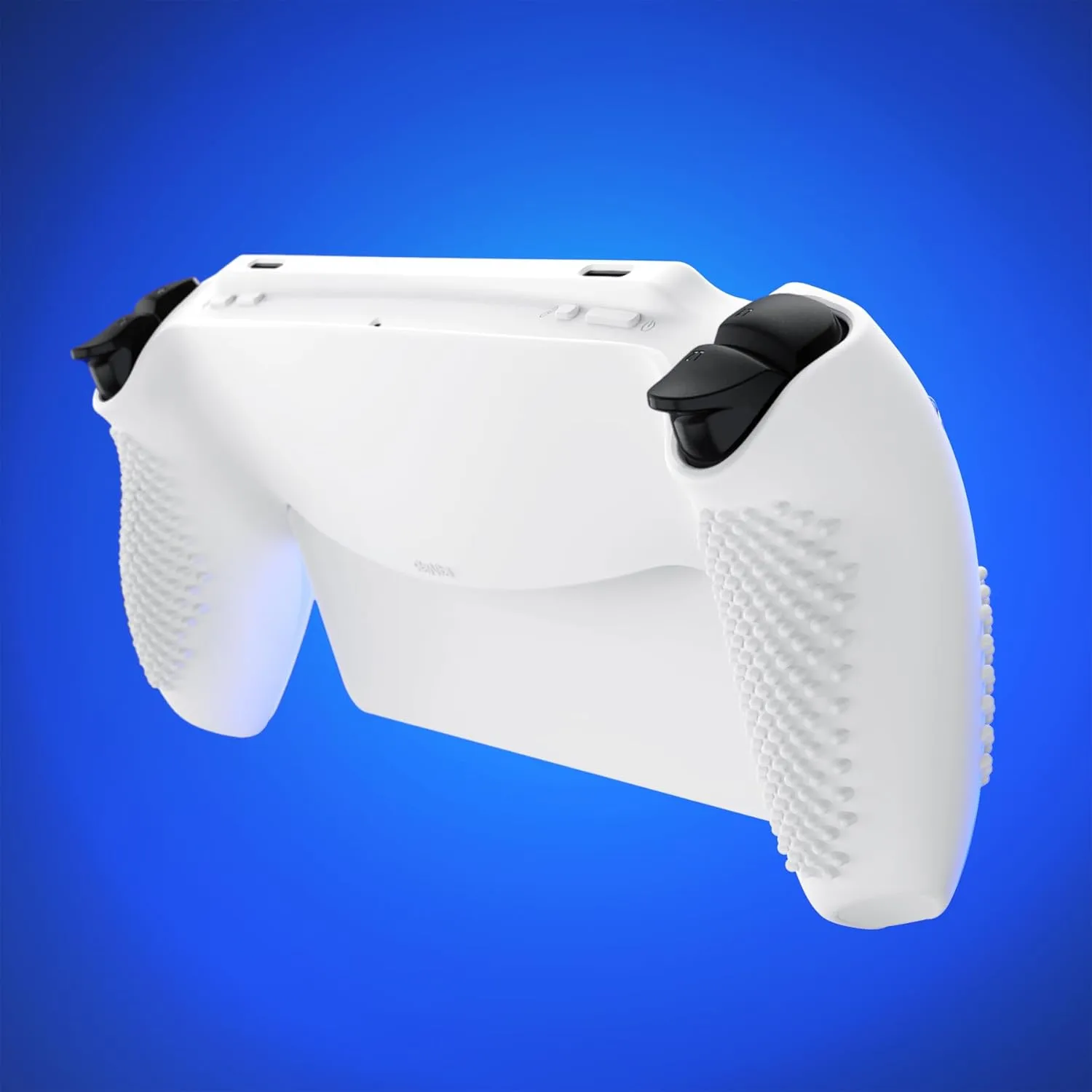 PlayVital Design for PS Portal Silicone Protective Case with Thumb Grips  Enhanced Grip Comfort | Anti-Slip 3D Studded Design | Full Protection | Perfect Fit - White
