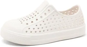 QLZ Toddler Kids Water Shoes for Boys Girls Garden Sandals Rubber Shoes Beach Sneakers, Slip-on Anti-Slip Lightweight Breathable Quick Dry Soft FlexibleToddler/Little Kid/Big Kid