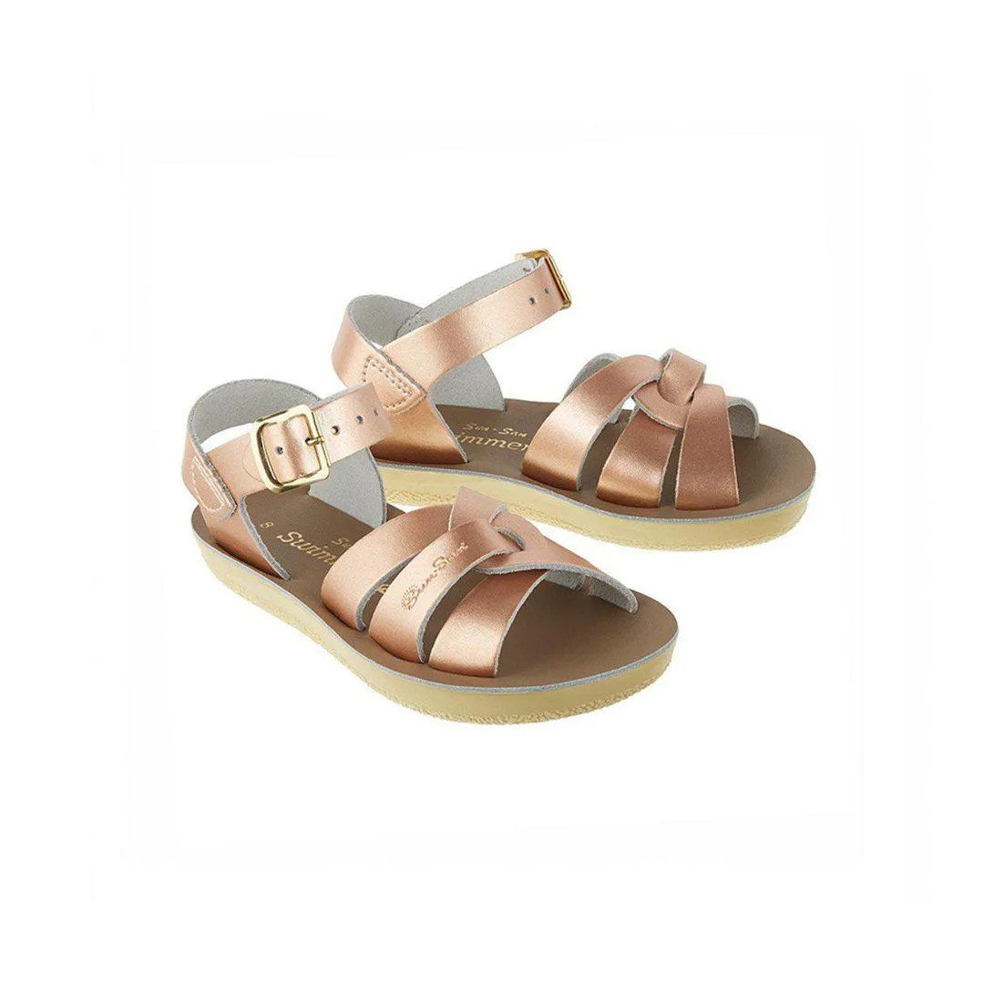 Salt-Water Sun-San Kid's Sandals - Swimmer - Rose Gold