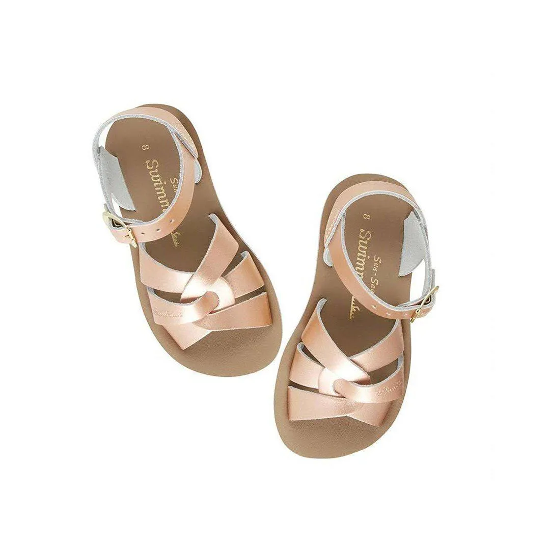 Salt-Water Sun-San Kid's Sandals - Swimmer - Rose Gold