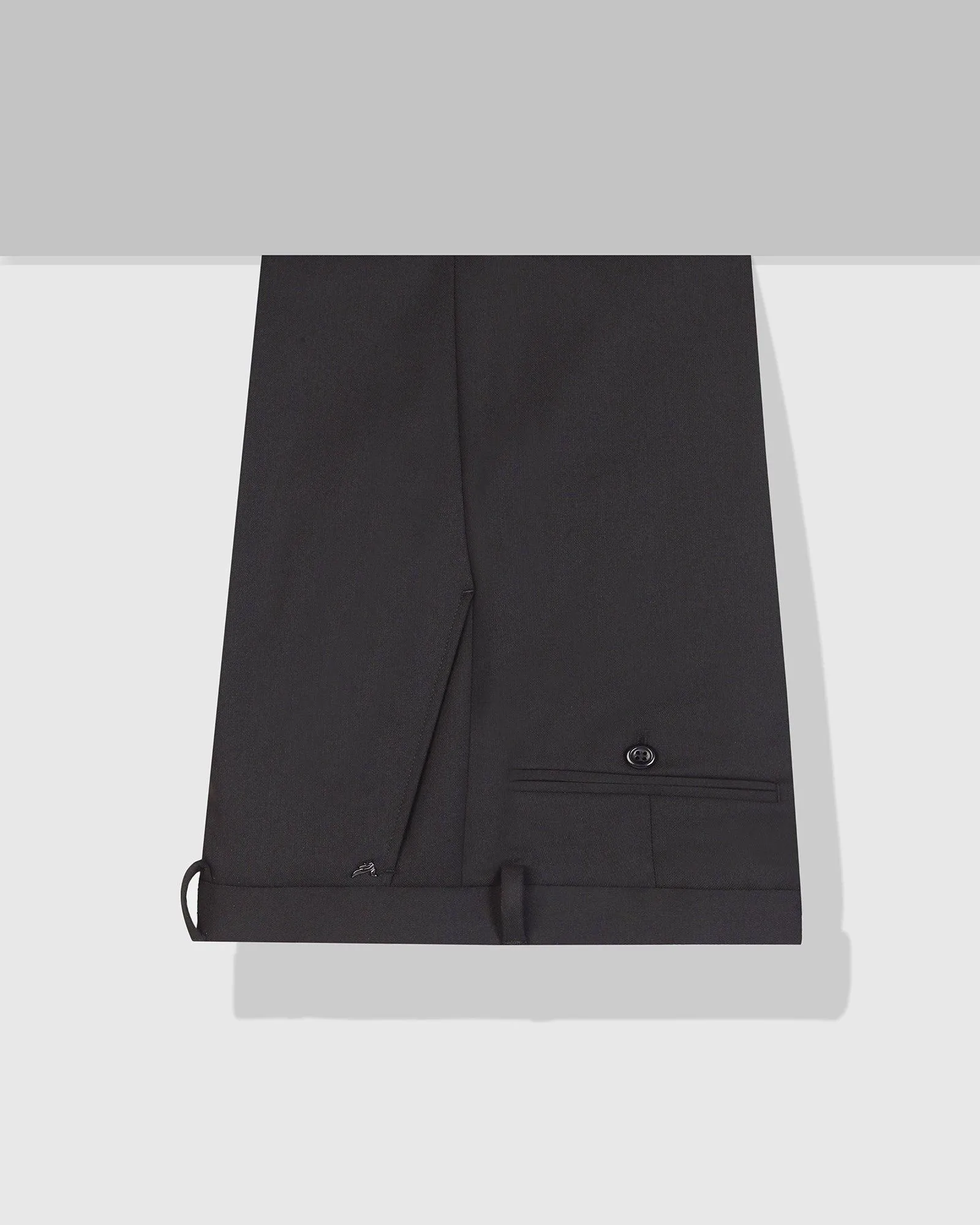 Slim Fit B-91 Formal Black Textured Trouser - Freto