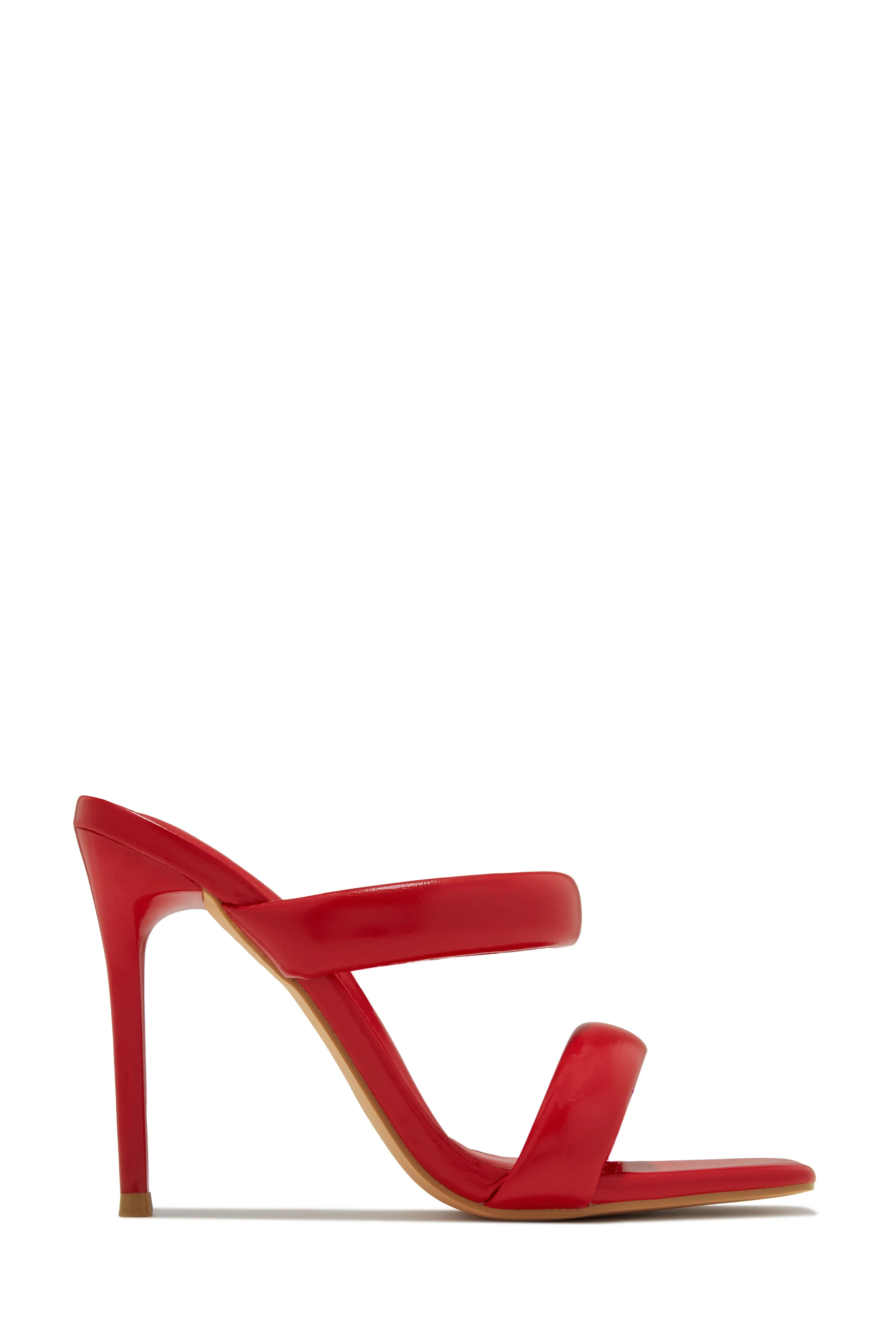 Stassie Single Sole High Heel Mules - Natural