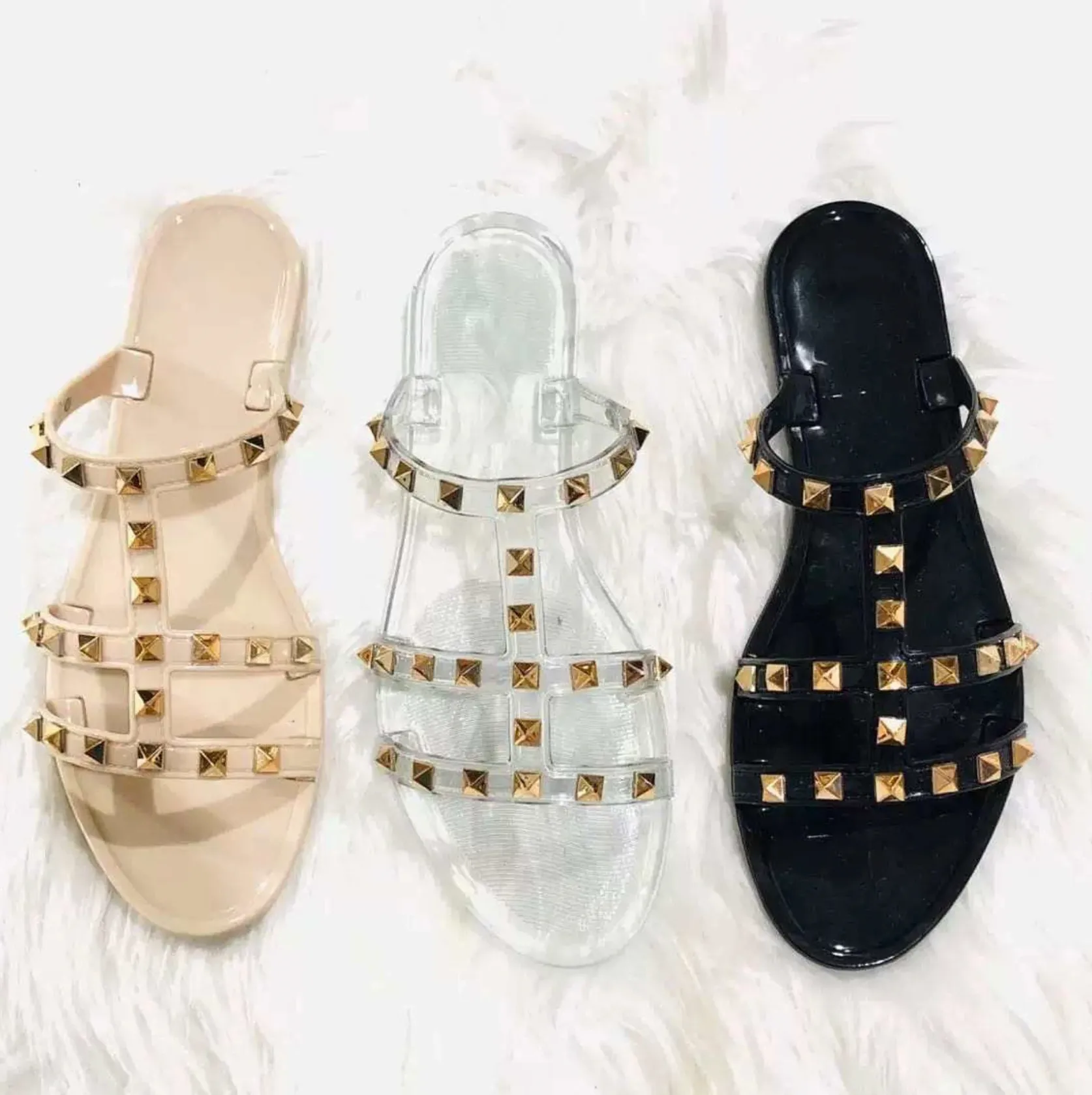 Studded Jelly Fashion Sandals