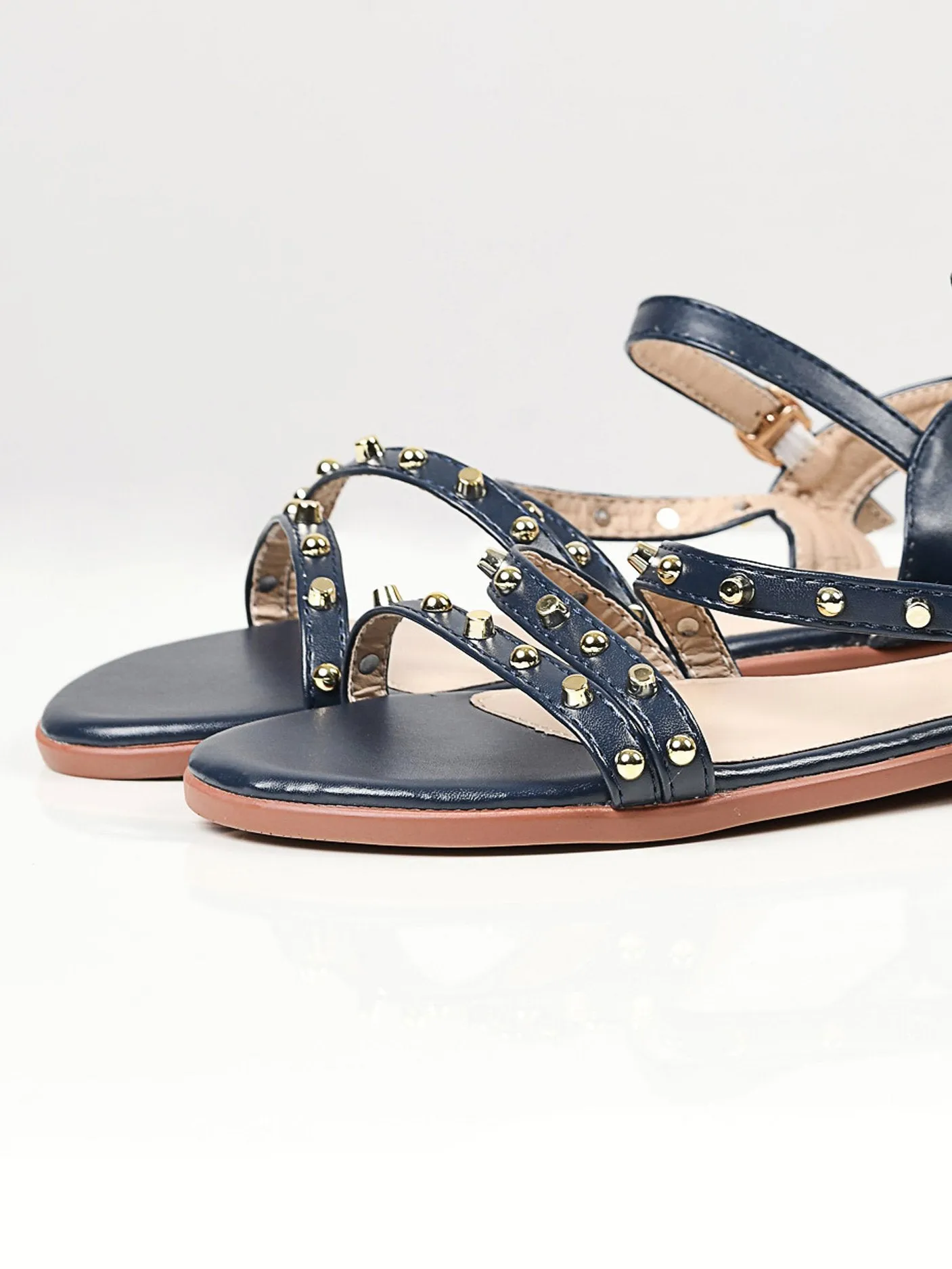 Studded Sandals - Blue
