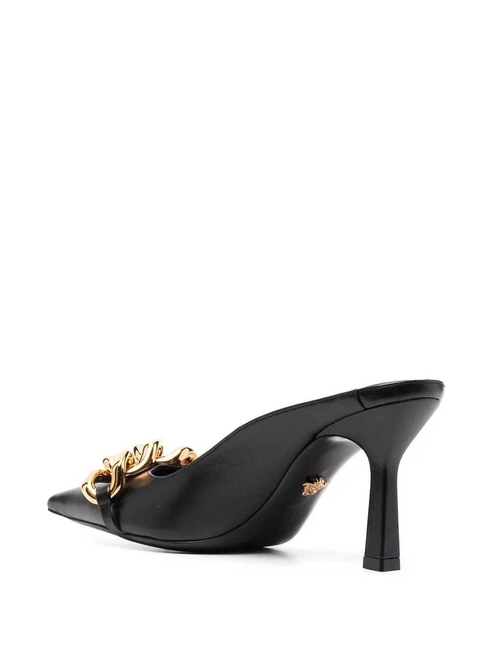 Versace Gold Chain Trim Mules
