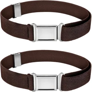 WILLBOND Kids Magnetic Belt Adjustable Elastic Belt with Magnetic Buckle for Boys Daily Use Girls