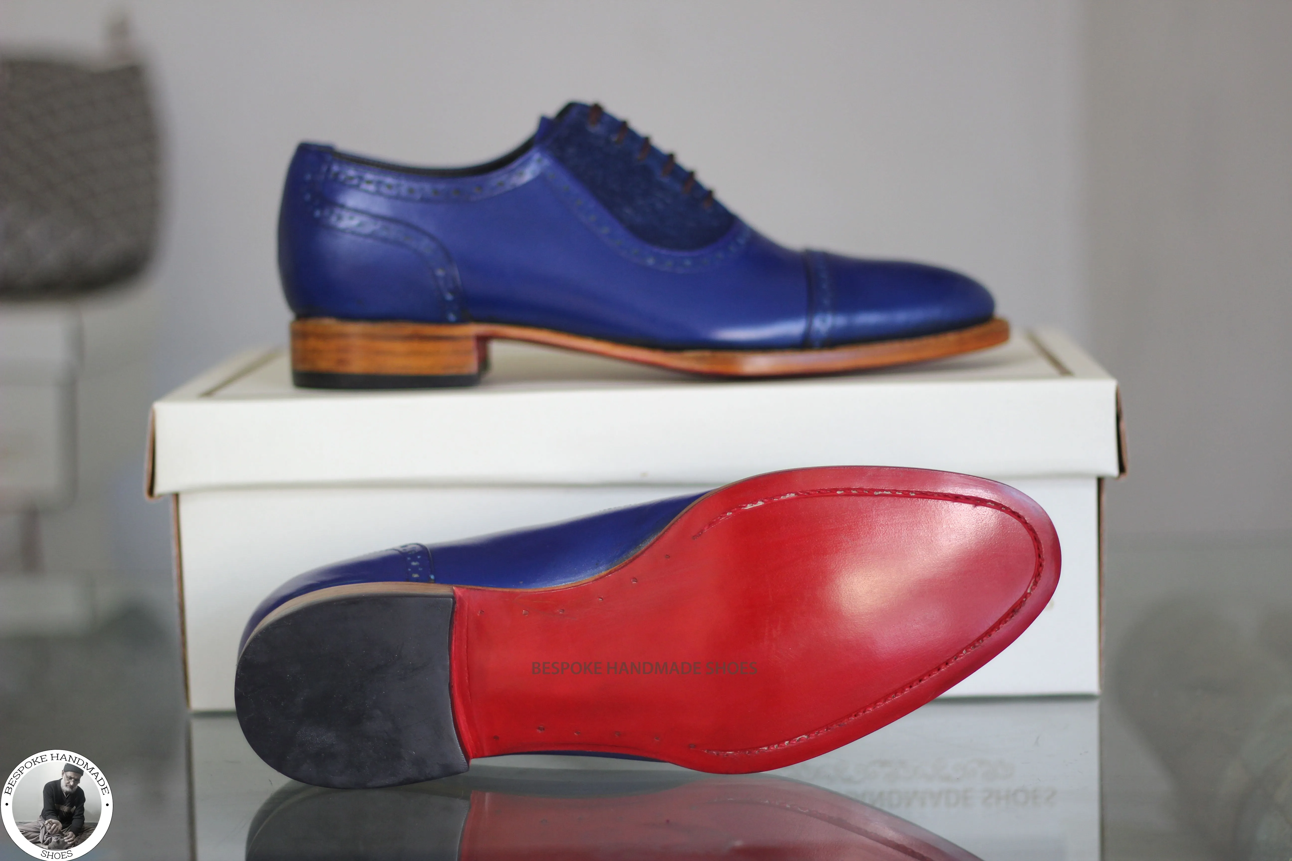 Wingtip Toe Cap Lace up Formal Shoe