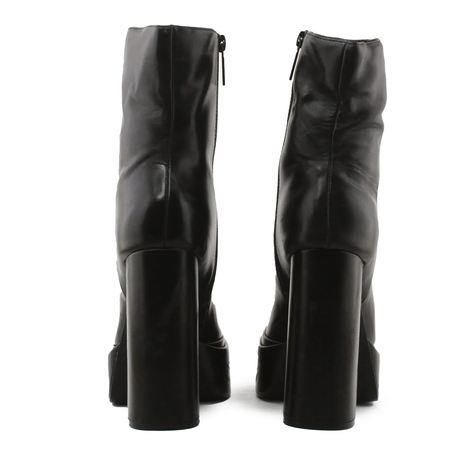 Zara Zipper Platform Boots | 100% Authentic Leather